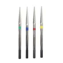 Easy Nail 1pc Needle Tungsten Carbide Nail Drill Bit For Cuticle Cleaning, Dead Skin & Rhinestone Removal, Professional Nail Grinding Head, 2.35mm Shank - Multicolor - View 2