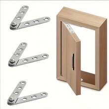 6pcs 360 Degree Rotating Concealed Heavy Duty Hinges, Stainless Steel Embedded Hardware Accessories Suitable For Cabinets And Doors - 6PCS - View 2