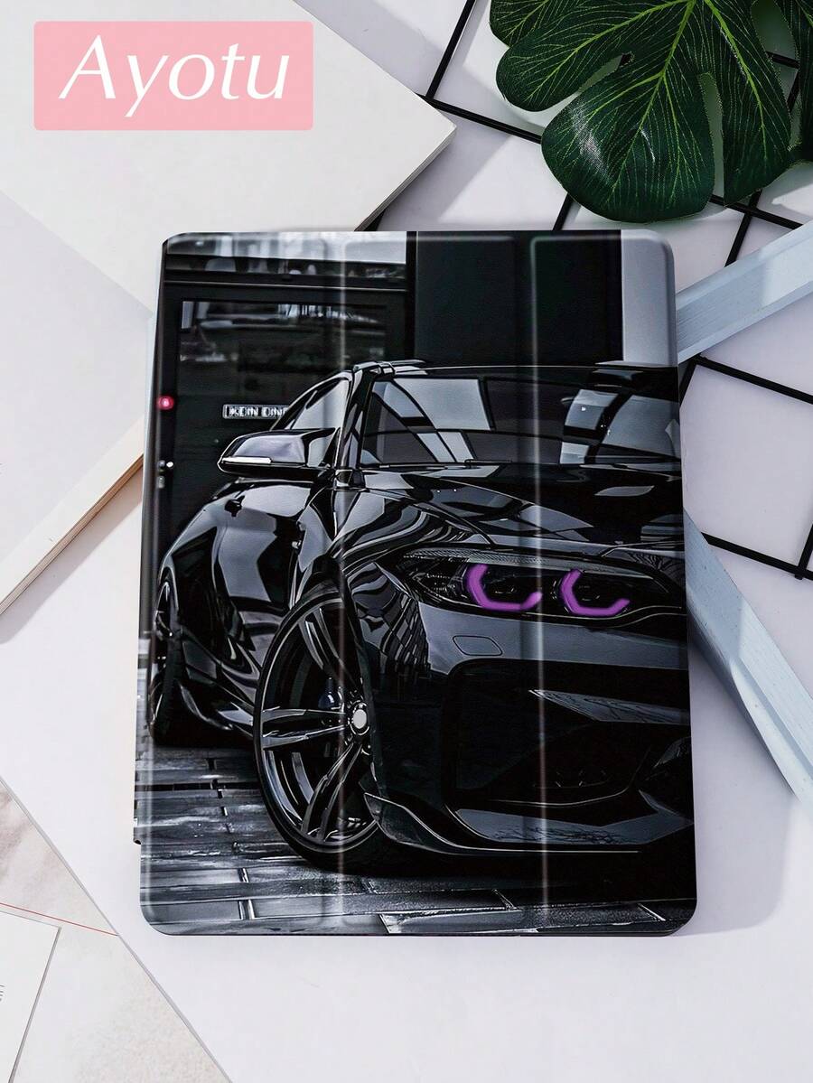 Ayotu 这款防震汽车元素2026酷炫跑车图案保护套，兼容iPad Air 8(M4) 2026（11英寸）、Air 8(M4) 2026（11英寸）、2021/2020款10.2英寸（第九/八代）、2022款Galaxy Tab A8 10.5英寸平板电脑（带笔槽）、2024款Kindle Paperwhite第十二代，支持自动休眠/唤醒功能，时尚保护套，生日礼物之选。