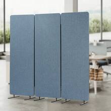 SENDERPICK Divider Screen 183*168cm Anti-Peeping Privacy Screen Blue Office Partition Room Divider - Blue - View 7