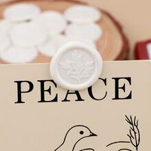 20pcs Tree Pattern Self-Adhesive Wax Seal Stickers, Suitable For Gifts, Wedding Invitations Envelope Sealing - White - Tree Branch - White - View 8