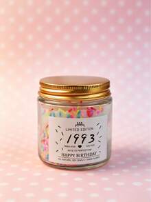 Candy Jar Candle, Personalized Birth Year Candy Scented Candle, 1985-2005 All Years Covered Vintage Jar Candle, Sweet Fragrant Decor, Retro Nostalgic Home Decor, Soothing Aroma, Atmosphere-Enhancing Item, Suitable For Men, Women, Couples Birthday, Holiday Gifts And Commemorative Occasion Decor, Also Suitable For Car, Home, Office, Travel, Gym And Event Occasions. Perfect Gift For Friends And Family - Multiple Styles - View 22