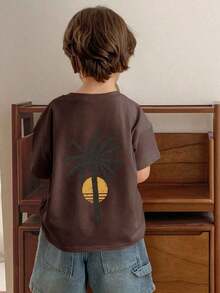 Kids' T-Shirt, Autumn Holiday Clothes - 紅色 - 查看 6