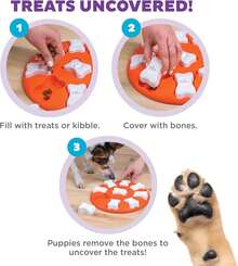 Outward Hound By Nina Ottosson Dog Smart Treat Puzzle Enrichment Toy, Level 1 Beginner, Orange - 顏色A - 查看 3