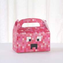 Gift For Her/Him 12pcs Pixel-Style Tote Packaging Box Birthday Party Supplies - Multicolor - View 8