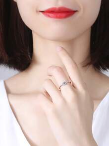 Kaletine 1件 925純銀 & 金色小眼睛戒指 - 銀色 - 查看 5