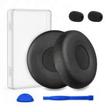 Ersatz-Ohrpolster, Ohrkissen für Jabra Evolve 65(65UC/65MS), 20(20SE/20UC/20MS), 30(US/II), 40(UC/MS) Headsets, mit Aufbewahrungsbox und Installationswerkzeugen - Übersicht 2