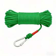 1 Buckle Nylon Rope, Durable Green Nylon Material, Suitable For Towing, Binding, Drying Clothes, Recovery And Salvage, Outdoor Camping Accessories (Not Suitable For Skydiving And Other Extreme Sports) - Green - View 7
