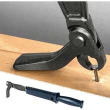 Nail Pullers Bar Woodworking Automatic Clamping Carbon Steel Pry Bar Pullers, Manual Effort-Saving Fence Post Fully Uproots - C - View 1