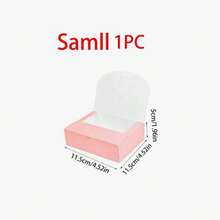 10pcs/4pcs/1pc - Brown Gift Box With Lid And Ribbon, Suitable For Bridesmaid Invitation Box, Wedding Gift Box, Birthday Gift, Baby Shower Favor, Valentine's Day Gift, Etc. - Light Pink - View 10