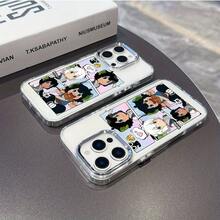 Funda de Teléfono de Gato de Ojos Grandes de Película de Comedia Fantástica, Compatible con iPhone 17 16e 16 15 14 13 12 11 Pro Max Air X XR XSMAX 8 7 Plus, Cubierta Trasera Transparente de TPU Suave, Cubierta de Uso Diario,Estética Juguetona,Diseño de Fantasía,Diseño Impreso con UV,Cubierta Ligera - Color mixto 1 - Ver 5
