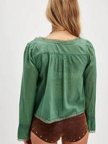 Women Blouses & Shirts - Green - View 2