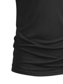Men's Short Sleeve Polo Shirt - Sports Golf Style - Black - View 5