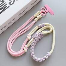 Dây đeo điện thoại bện hoa có thể điều chỉnh - Sử dụng được cả hai kiểu: dây đeo chéo và dây đeo cổ tay, màu sắc tươi tắn, chất liệu nylon bền chắc, phù hợp với mọi loại điện thoại, lý tưởng cho các hoạt động ngoài trời, dây đeo điện thoại kèm khóa kim loại màu ngẫu nhiên. - Nhiều màu - Xem 20