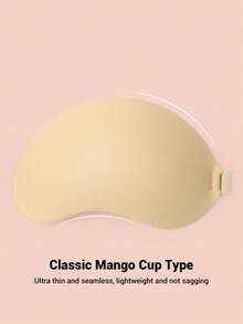 2pcs Invisible Silicone Bra Cups, Mango Shape Design, Sexy Cleavage, Seamless Effect, Suitable For Strapless Dresses, Weddings, Parties And Other Occasions - Multicolor - View 5
