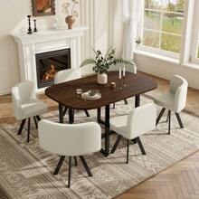 Dining Table & Chair Sets - Beige - View 5