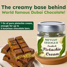 Pistachio Dubai Chocolate Bar, Oz Pistachio Butter, Vegan, Dessert Chocolate Use Bakery (0.440 Lb) - 彩色 - 查看 6