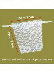 1/3pcs Lace Cleavage Cover Modesty Panel Wearable Mock Camisole Bra Insert Overlay Modesty Panel Vest, Elegant Floral Anti-Glare Bra Pads - Fashionable & Comfortable Padded Inserts, Lace Knit Lining, Suitable For Women, Back To School, Weddings. - Multicolor - View 7