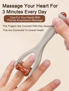1/2/3/5/8pcs Natural Wooden Finger Pressure Massager - Portable Hand And Knuckle Relaxation Massager, Acupressure Massager, Hand Massager. Double-Sided Hardwood Massage Roller Tool To Relieve Finger Trigger Points, Hand Discomfort And Stress - A - View 9