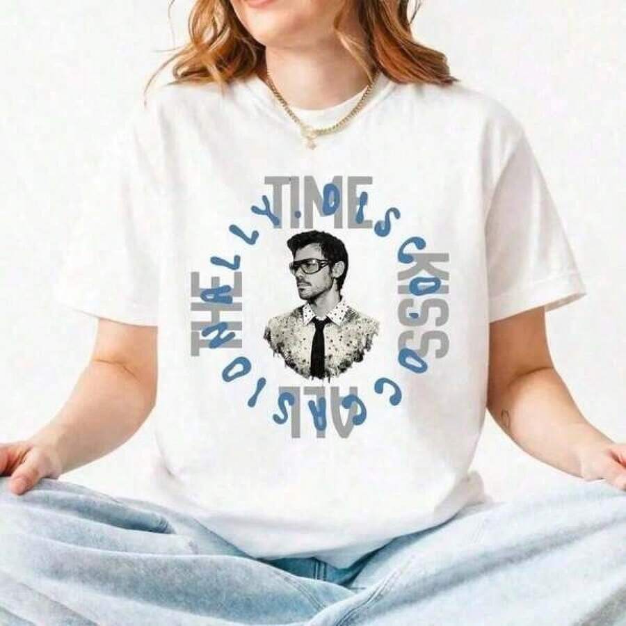 Camisetas gráficas de algodón estilo H-Arry para mujer, tops de verano para mujer, tops de festival, atuendos para conciertos, Kiss All The Time.Camiseta de estilo disco, ocasional, inspirada en el álbum de Harry, de manga corta, cuello redondo, para hombre y mujer, conjunto familiar a juego, camisetas para niños y niñas, unisex, tallas para adultos y niños, regalos para fans de H-Arry Styless, ropa urbana para mujer, estilo Harry, camisetas holgadas, camiseta Take That, conjuntos de festival para mujer, tops negros, conjuntos para conciertos, conjunto familiar a juego, tallas para adultos y niños, ropa, camisetas para hombre y mujer, tops para mujer, camiseta unisex de verano, informal, de manga corta, estampada. - Blanco - Ver 1