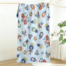 One Piece Beach Towel With Straw Hat Crew Chibi All-Over Print Ultra Soft Beach Towel, Perfect For Pool, Summer Beach And Travel - A - View 3