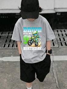 , It's My 9th Birthday T-Shirt For Kids - 灰色 - 查看 1