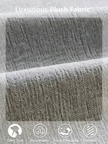 1 件装简约纯色沙发垫，防滑防污，可机洗，四季通用，宠物友好，宠物家庭专用沙发保护套，可选 1/2/3/4 座尺寸 - 淺灰色 - 查看 6