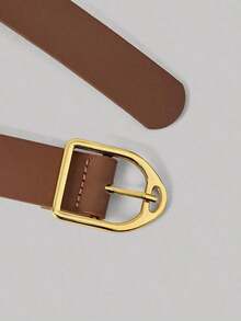 MOD Mono elegante de mujer con cintura anudada y pliegues en estampado de cuadros patchwork - Multicolor - Ver 3
