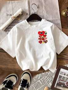DrmWander Women's Spring T-Shirt, Resort Clothing, Spring - 白色 - 查看 2