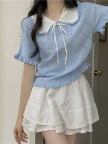 Women Tops - Blue - View 10