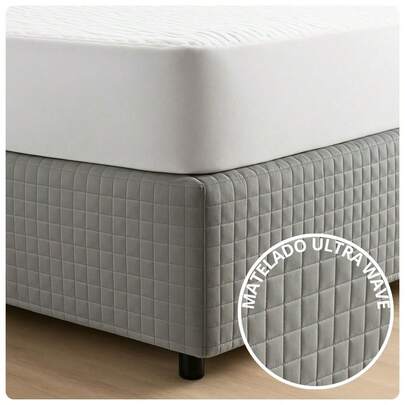 Saia Box Cama Liso Minimalista Design Elegante Moderno Alta Durabilidade Solteiro Casal Queen King Premium