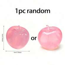 Crystal Apple Stress Relief Toy, Handheld Desktop Toy, Malt Soft Slow Rebound Stress Relief Toy, Party Gift, Adult Anxiety Relief Toy, Squeeze Toy, Squeeze Toy, Need More, Finger Toy, Squeeze Toy, Sensor Toy - 粉色 - 查看 12