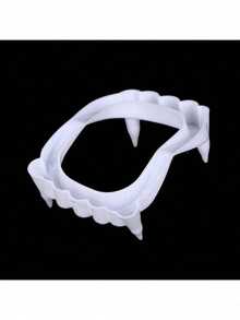 1pc Halloween Vampire Fake Teeth Demon Zombie Teeth April Fool's Day White Plastic Dentures - View 8