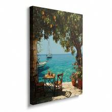 1pc Lemon Tree Summer Beach Canvas Poster Mediterranean Coastal Landscape Rustic Wall Art Print Beach House Farmhouse Decor Painting Apartment Living Room Bedroom Modern Home Decor - A - View 2