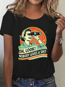 top casual de verano y primavera, ropa cómoda  el día a día Elección perfecta de regalo de cumpleaños o festividad pra amigos, familiares, novio o novia - Negro - Ver 1