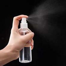 50 Uds 10/20/30/50/60/100ml botellas de Spray transparentes de niebla fina con bomba blanca Spray para aceites esenciales Perfume de viaje botella recargable - Blanco y Negro - Ver 2