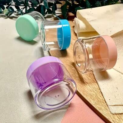 1pc 20g Round Cream Jar Sample Bottle, Cosmetic Travel Set
