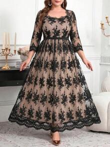 Plus Size Dresses - Negro 3 - View 10
