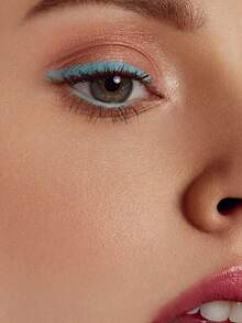 COSMI MILANO Multicolored Kajal Eye Pencil  Made In Italy, Creamy Smooth Texture, High Pigmentation, Suitable For Y2k Contouring Natural And Dramatic Effect, Must-Have Essential Make Up Makeup Unmissable Summer Makeup, Perfect For Parties, Meetings, Beach Travel - 藍色 306 - 查看 3