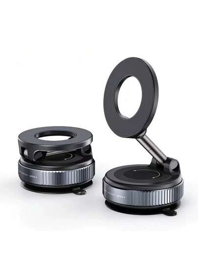 CteGlodrix Giá đỡ điện thoại từ tính mạnh có thể gập lại, xoay 360°, dùng cho bàn làm việc, ô tô, hút chân không, gắn kính chắn gió, bảng điều khiển.