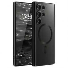 Magnetic Phone Case For Galaxy S22 S22+ [With Camera Lens Protection] Matte, Cute, Slim, Soft Silicone Anti-Drop Metal Frame Phone Case Compatible With Galaxy S25 FE A56 A36 A07 A17 A37 A57 S26 Ultra S25 Ultra S24 S23 FE - Black - View 11