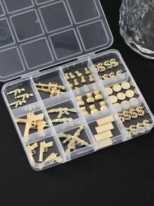 Nail Charms Y2k Alloy Nail Art Rhinestone Charms 3D Coin Dollar Charm With Rhinestones Nail Gems Shiny Nail Decorations Accessories Supplies - Gold - View 2