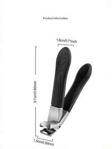 45 Degree Angled Wide Mouth Nail Clipper, Suitable For Thick Nails, Can Be Used For Ingrown Nails, Stainless Steel Head, Non-Slip Handle, Built-In Spring Design For More Elasticity And Higher Grip - Multicolor - View 4