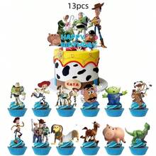 25pcs Cowboy Themed Cake Toppers, Cartoon Birthday Cake Decorations For Party - Multicolor - View 2