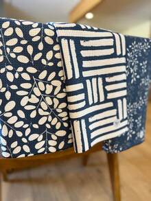 Desert Aqua || 3 Pack|| Kitchen Towels || Dish Towels || Tea Towels || Highly Absorbent || Hanging Loop || Dish Cloths || Modern || Designer Prints (Navy/Tan) - ColorM - Xem 6