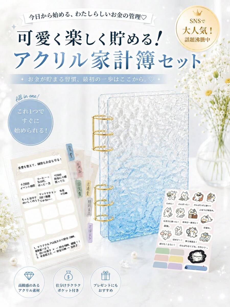 Binders - ブルーグラデーション アクリルセット - View 1