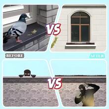 5 pièces Pics anti-oiseaux Barrière répulsive pour chats et oiseaux Fenêtre Clôture Balcon Jardinage extérieur Fournitures de lutte contre les nuisibles - A - Voir 8