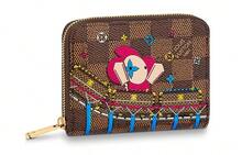 LOUIS VUITTON Gp Coin Pouch Damier Ebene 4 Card Slot Vivienne Holiday Rose Ballerine Pink Rose Pink - Rose Pink - View 1
