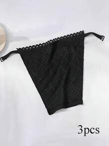 4件/3件/2件装女士菱形双层蕾丝透气时尚文胸假领，适合日常穿着、连衣裙和圣诞装饰 - 彩色 - 查看 13
