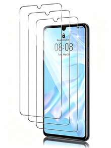 3pcs Screen Protector Film Compatible With Huawei Honor Phones, P30 P20 P Smart Series, High Definition Display, Waterproof Scratch-Resistant Anti-Fingerprint, Support Fingerprint Unlock, 9H Hardness, Easy To Clean And Install, Compatible With Phone Cases - Transparent - Clear - View 32